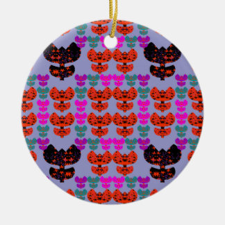 Sterne Tulpen Keramik Ornament