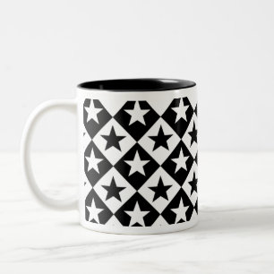 Sterne u. Diamanten Zweifarbige Tasse
