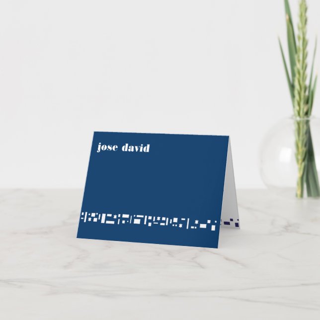 Sterne u. Quadrat-Bar-Schläger Mitzvah danken (Vorderseite)