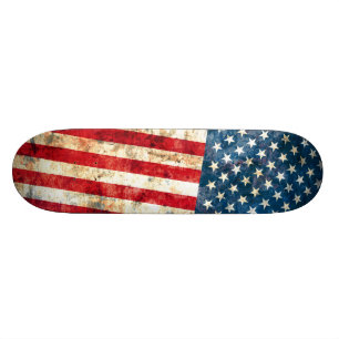 Sterne u. Streifen-Plattform Skateboard