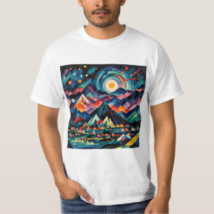 Sterne über Bergspitzen 2 T-Shirt