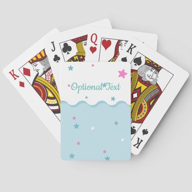 Sterne über dem Meer Spielkarten (Rückseite)