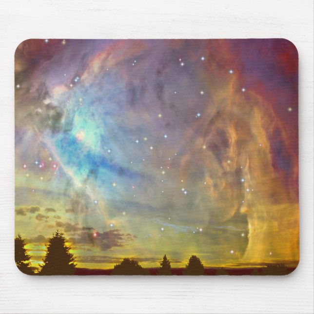 Sterne über Orion Mousepad (Vorne)