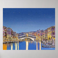 Sterne über Venedig Poster