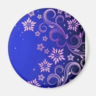 Sterne und Blumen 3 Magnet