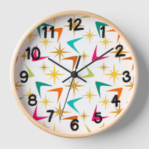 Sterne und Bumerangs Uhr