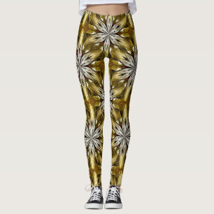 Sterne und Formen Abstraktes Kunstmuster Leggings