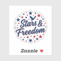 Sterne und Freiheit Patriotischer 4. Juli-Zitat