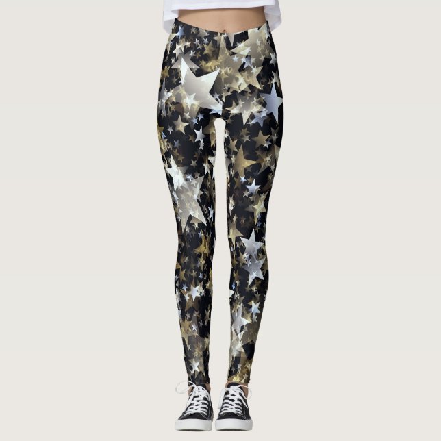 Sterne und mehr Sterne Leggings (Vorderseite)