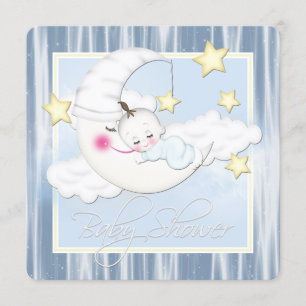Sterne und Mond Baby Shower Einladung