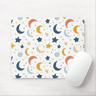 Sterne und Mond Mousepad