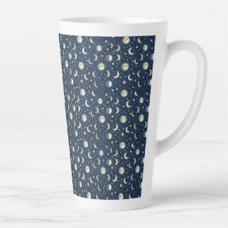Sterne und Mond Muster Milchtasse