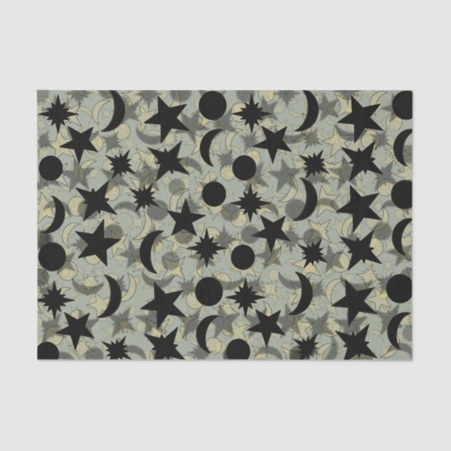 STERNE UND MONDE durch Slipperywindow Seidenpapier (Vorderseite)