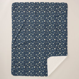 Sterne- und Mondmuster Sherpadecke