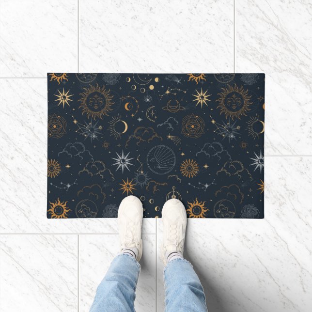 Sterne und Planeten Muster Fußmatte (Indoor)