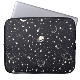Sterne und Planeten Muster Laptopschutzhülle