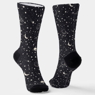 Sterne und Planeten Muster Socken