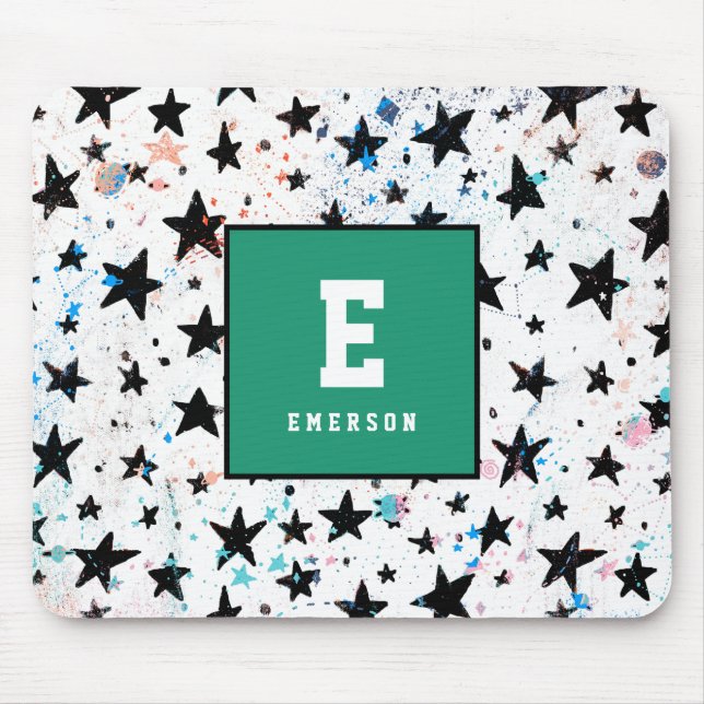 Sterne und Raumspass Astronomie Muster Mousepad (Vorne)