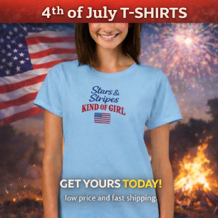 Sterne und Streifen 4. Juli T-Shirt für Sie
