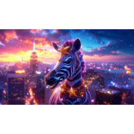 Sterne und Streifen mit Zebra Sansibar Rundkissen Bedruckter Rucksack