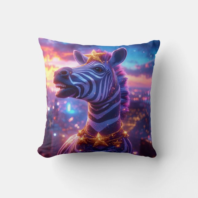 Sterne und Streifen mit ZEBRA ZANZIBAR Kissen (Vorderseite)