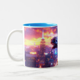 Sterne und Streifen mit ZEBRA ZANZIBAR Zweifarbige Tasse