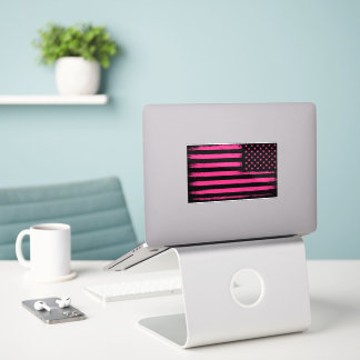 Sterne und Streifen Pink Edition  Aufkleber