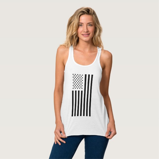 Sterne und Streifen  Tank Top (Vorderseite Vollansicht)