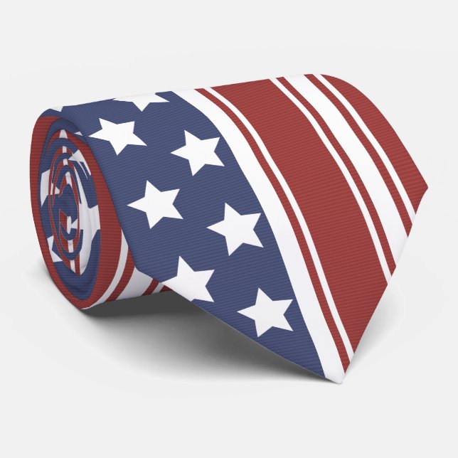 Sterne und Streifen von Old Glory Krawatte (Gerollt)