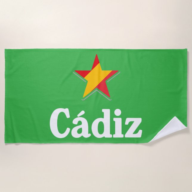 Sterne von Spanien - Cadiz Strandtuch (Vorderseite)