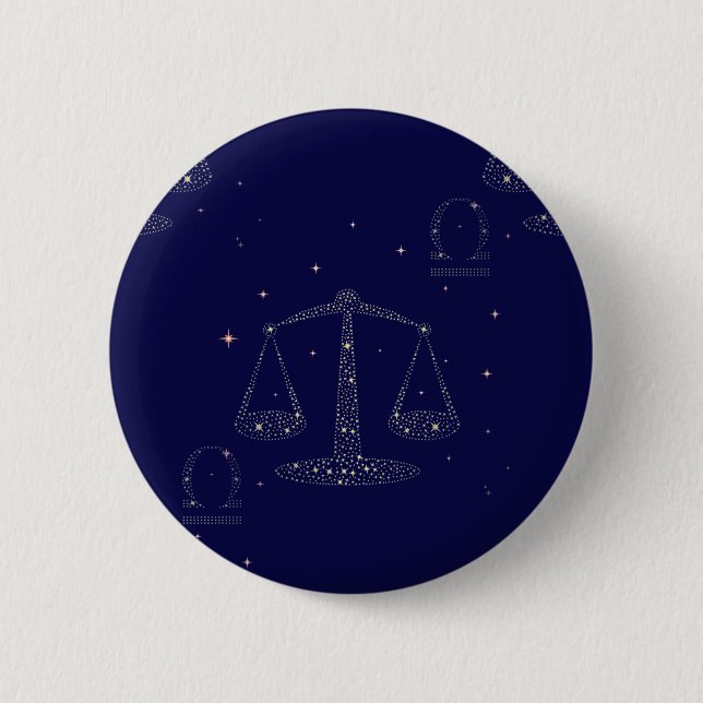Sterne Waage Button (Vorderseite)