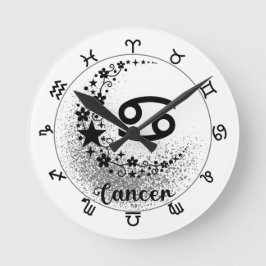 Sterne Zeit! Finde deine magische Zodiakuhr! Runde Wanduhr