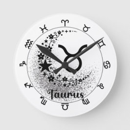 Sterne Zeit! Finde deine magische Zodiakuhr! Runde Wanduhr