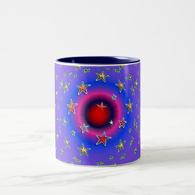 Sterne Zweifarbige Tasse (Mittel)