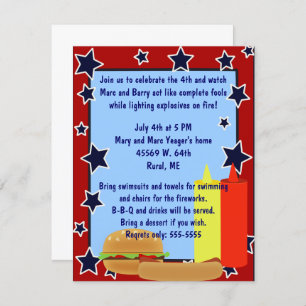 Sternecookout-Einladung Einladung