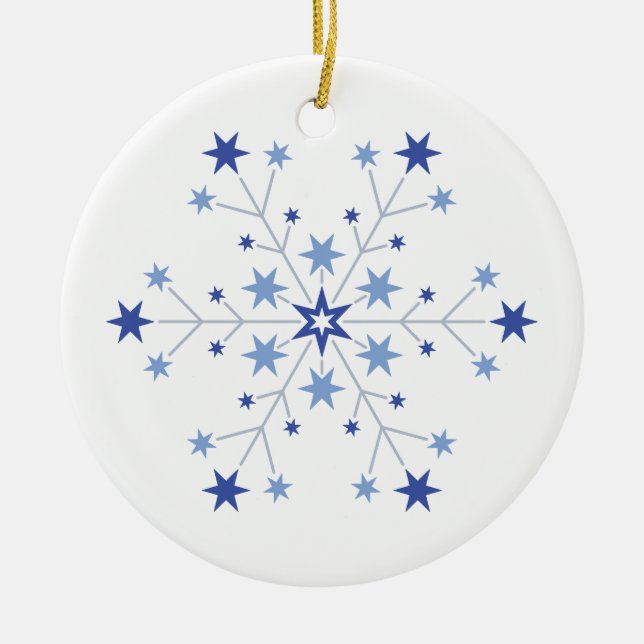 Sternen Anfänge Keramik Ornament (Vorne)