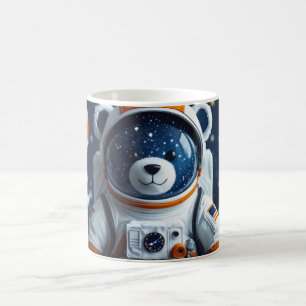 Sternen-Astronaut-Teddybär Kaffeetasse