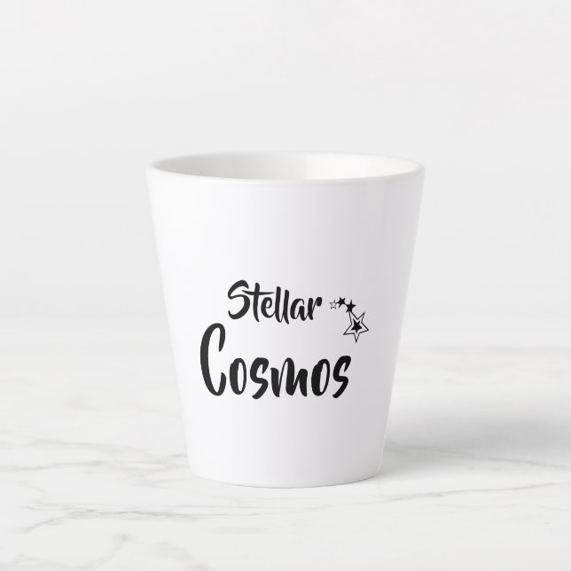 Sternen Cosmos Latte Tasse (Vorderseite)