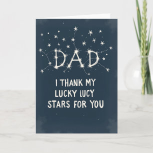 Sternen-Daddy-Illustrationskarte Karte