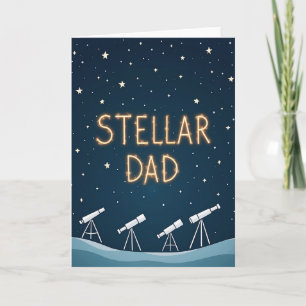 Sternen-Daddy-Kunstkarte Karte