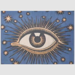 Sternen-Mond-Himmels-Augen Nouveau Seidenpapier