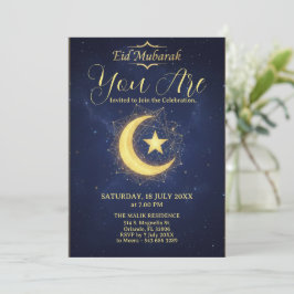 Sternen Nacht Eid Mubarak Party-Einladung Einladung