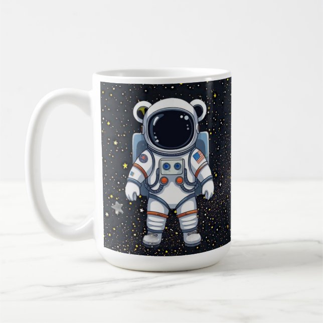 Sternen-Teddy-Astronaut Kaffeetasse (Links)