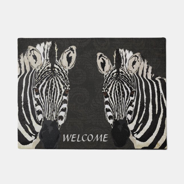 STERNEN-ZEBRAS Türmatte (Vorderseite)