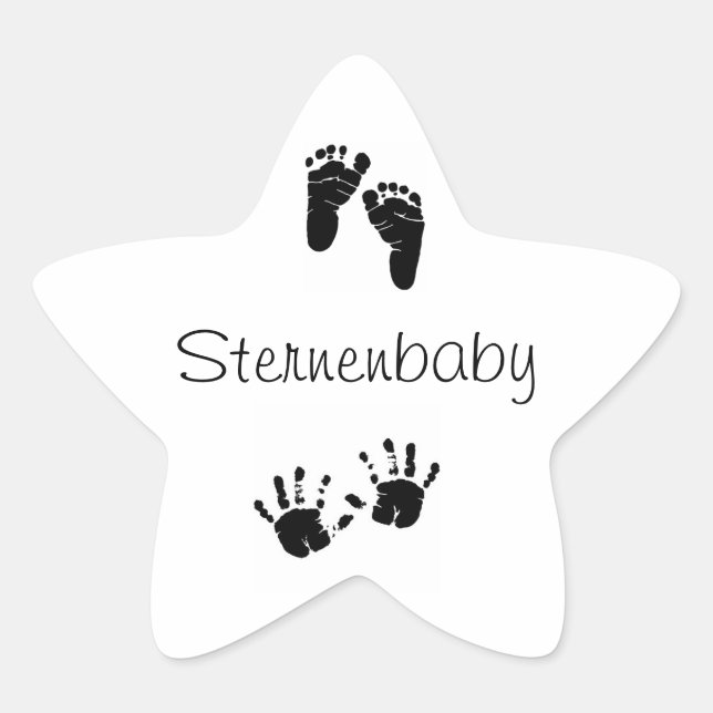 Sternenbaby Aufkleber (Vorderseite)