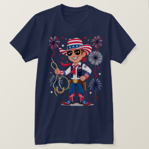 Sternenbesäter Cowboy – 4. Juli Feier Des T-Shirt