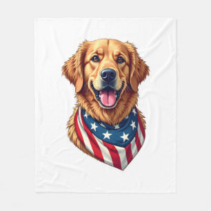 Sternenbesäter Golden Retriever Vintage T-Shirt 4 Fleecedecke