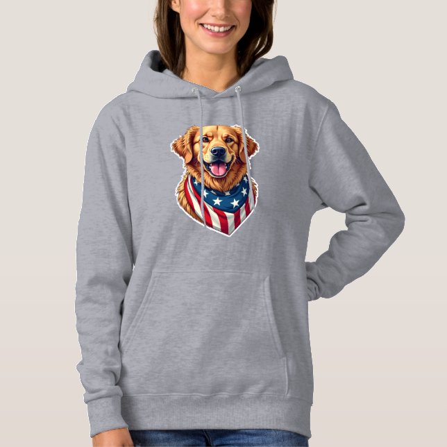 Sternenbesäter Golden Retriever Vintage T-Shirt 4 Hoodie (Vorderseite)