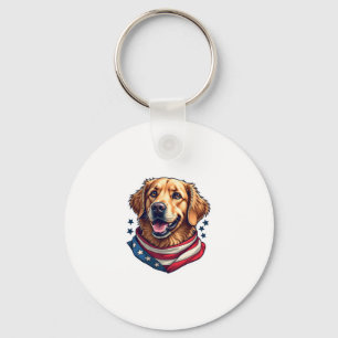 Sternenbesäter Golden Retriever Vintage T-Shirt Schlüsselanhänger