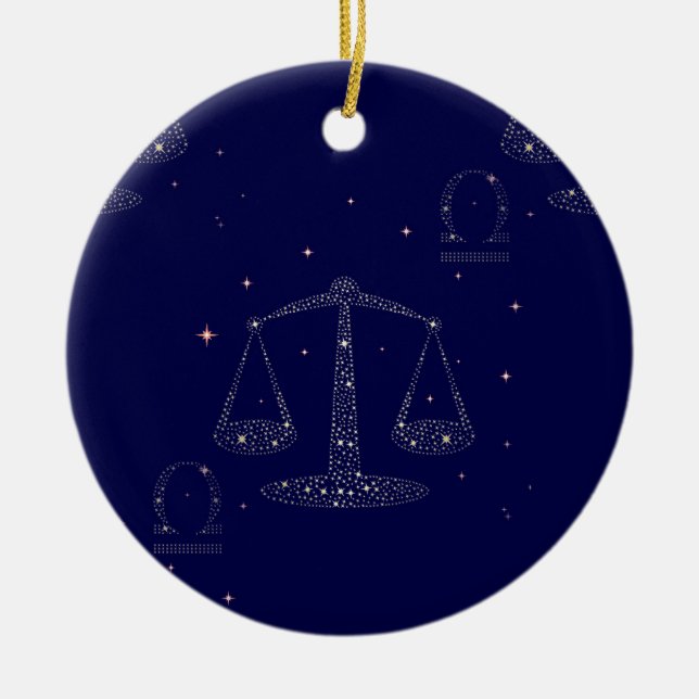 Sternenbibliothek Keramik Ornament (Vorne)
